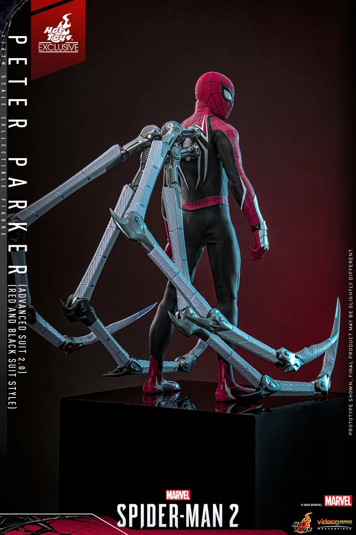 In Stock! Hot Toys VGM66 Spider-Man 2 Peter Parker Advanced Suit 2.0 1/6 Figure 