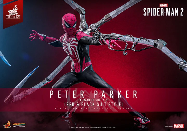 In Stock! Hot Toys VGM66 Spider-Man 2 Peter Parker Advanced Suit 2.0 1/6 Figure 