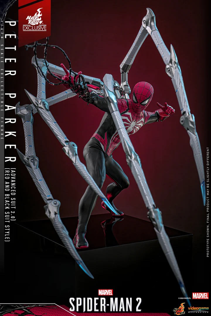 In Stock! Hot Toys VGM66 Spider-Man 2 Peter Parker Advanced Suit 2.0 1/6 Figure 