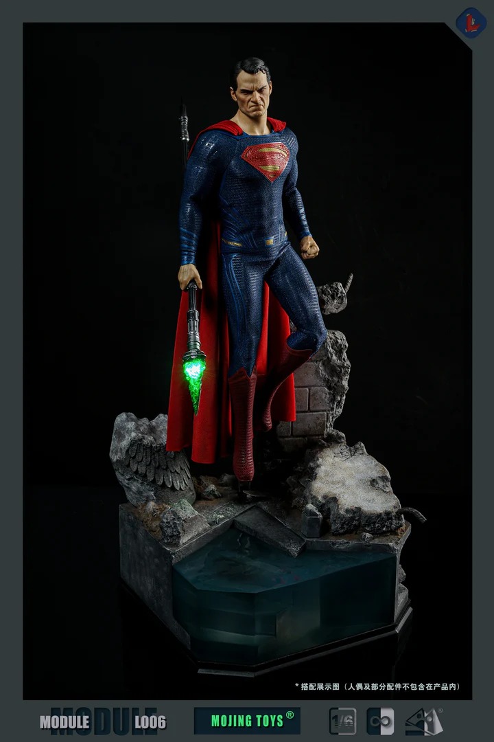 In Stock! Mojing Toys 1/6 - BVS Battle Kryptonite Ruins Diorama Base