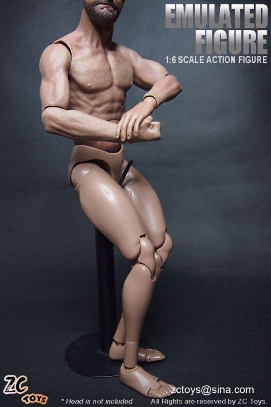 ZC Toy 1/6 Scale Muscular Nude Figure body TTM19 fit Wolverine Head Collection
