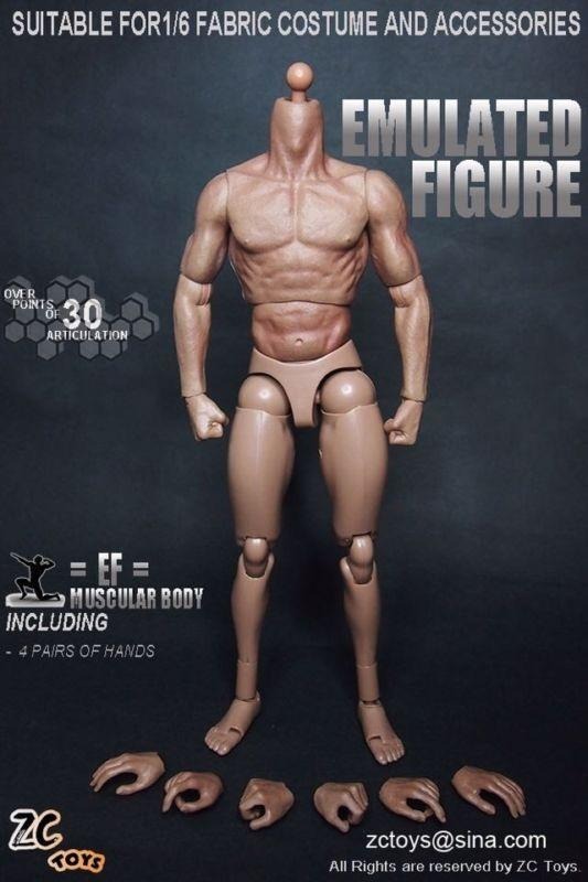 ZC Toy 1/6 Scale Muscular Nude Figure body TTM19 fit Wolverine Head Collection