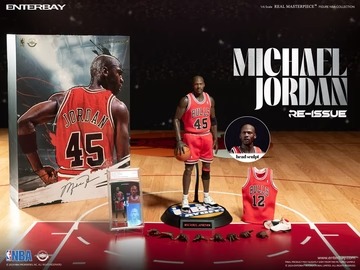 In Stock! Enterbay Michael Jordan NBA Collection Real Masterpiece Action Figure 1/6 I'm Back Edition Limited
