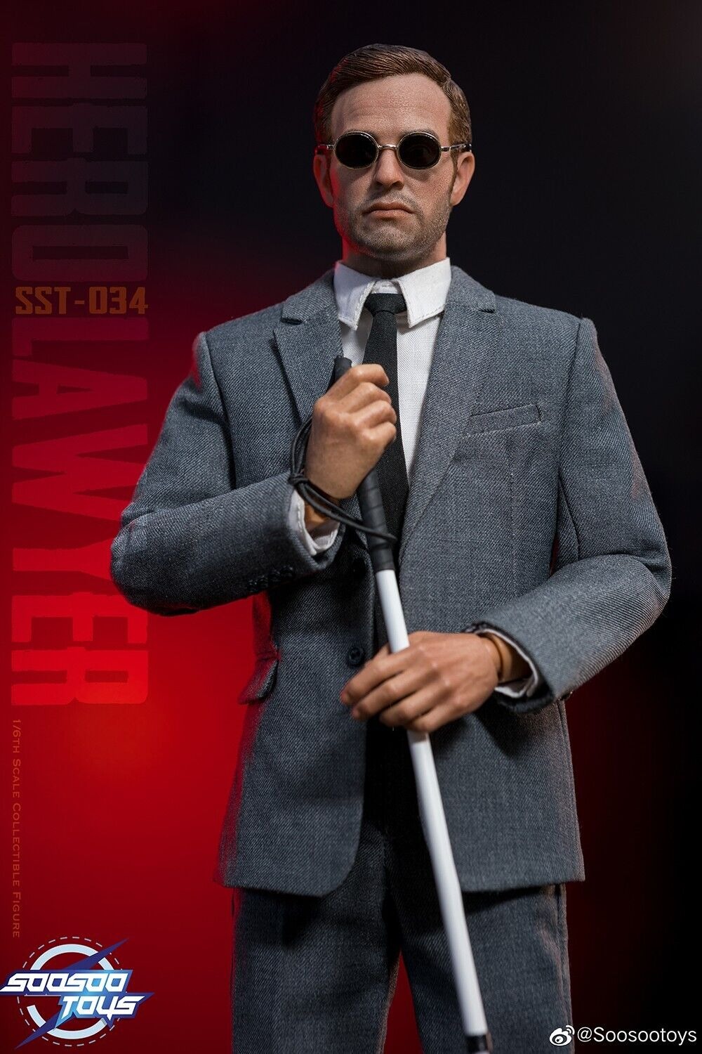In Stock! SOOSOOTOYS SST-034 1/6 Daredevil 2.0 Lawyer Matt Murdock Action Figure