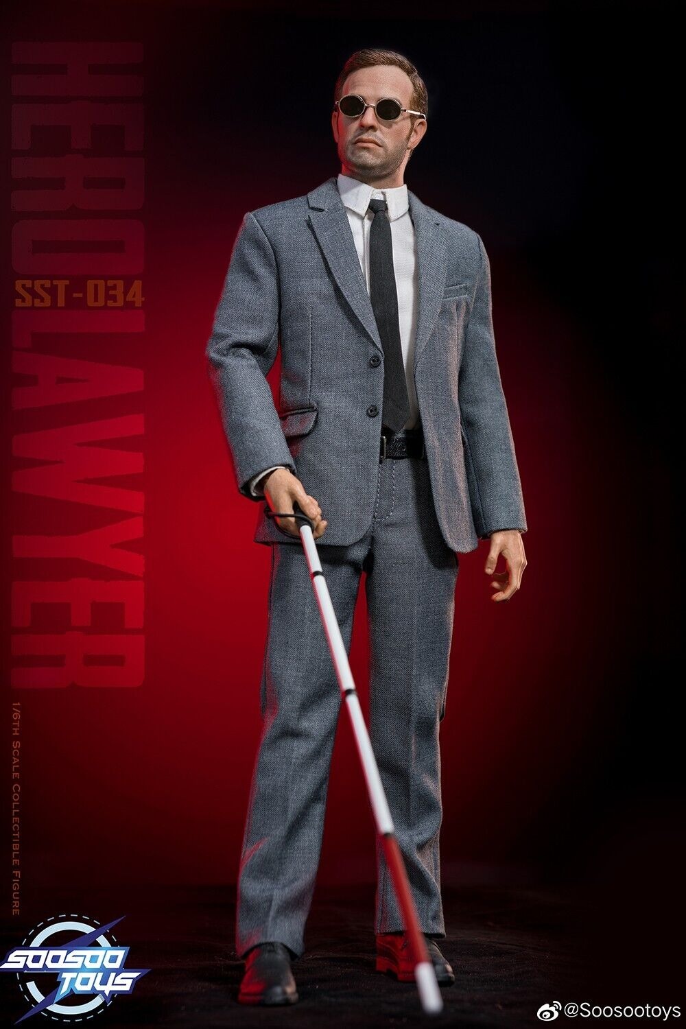 In Stock! SOOSOOTOYS SST-034 1/6 Daredevil 2.0 Lawyer Matt Murdock Action Figure