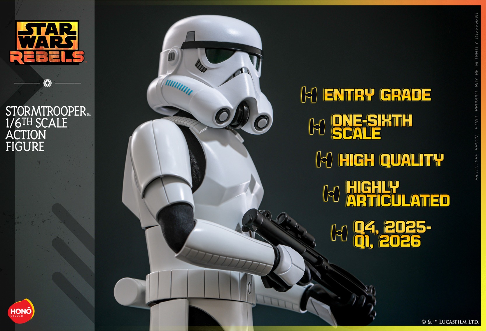 Pre Order! Hot Toys HONO STUDIO - HS08 - Star Wars: Rebels - Stormtrooper 1/6 Action Figure