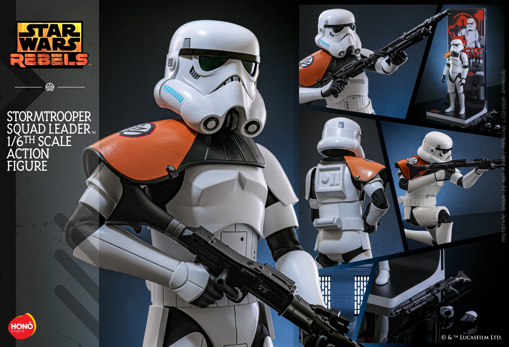 Pre Order! Hot Toys HONO STUDIO - HS09 - Star Wars: Rebels - Stormtrooper Squad Leader 1/6 Action Figure