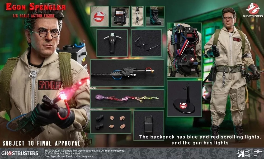 In Stock! Star Ace Toys SA0152 Egon Spengler Ghostbusters 1/6 Scale Action Figure