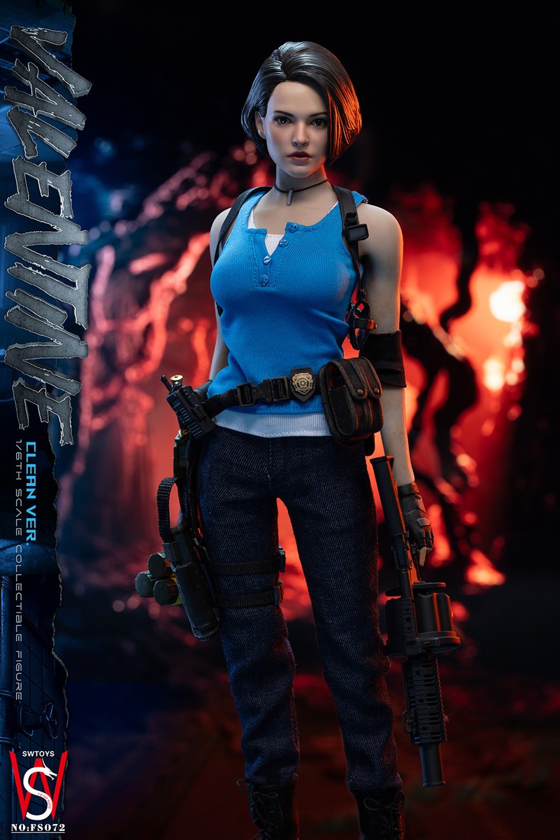In stock! SWTOYS FS072 JILL VALENTINE 1/6 Scale Figure Clean Version