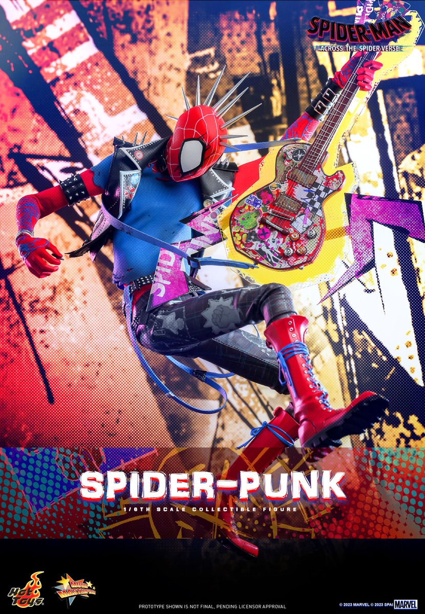 In Stock! Hot Toys MMS726B Spiderman Across the Spiderverse Spider Punk 1/6 Scale Collectible Figure Special Edition