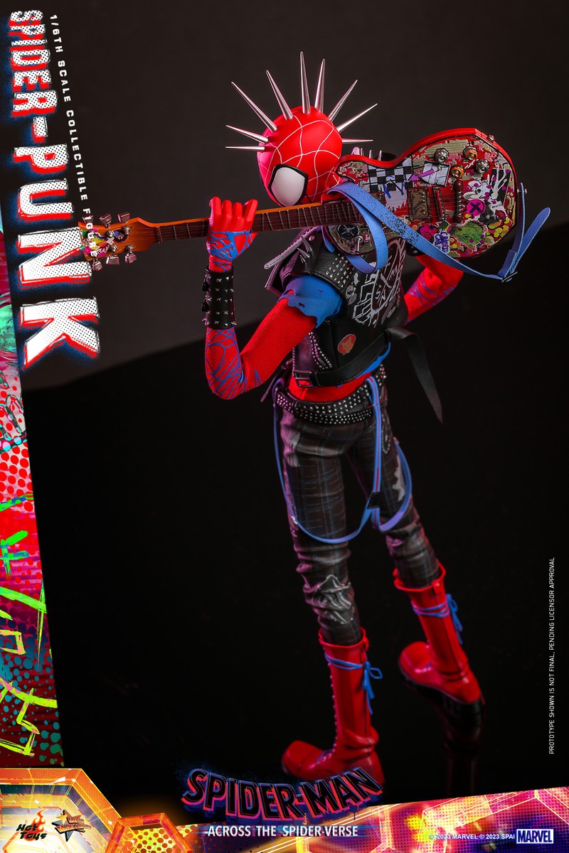 In Stock! Hot Toys MMS726B Spiderman Across the Spiderverse Spider Punk 1/6 Scale Collectible Figure Special Edition