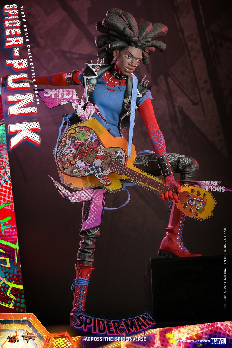 In Stock! Hot Toys MMS726B Spiderman Across the Spiderverse Spider Punk 1/6 Scale Collectible Figure Special Edition