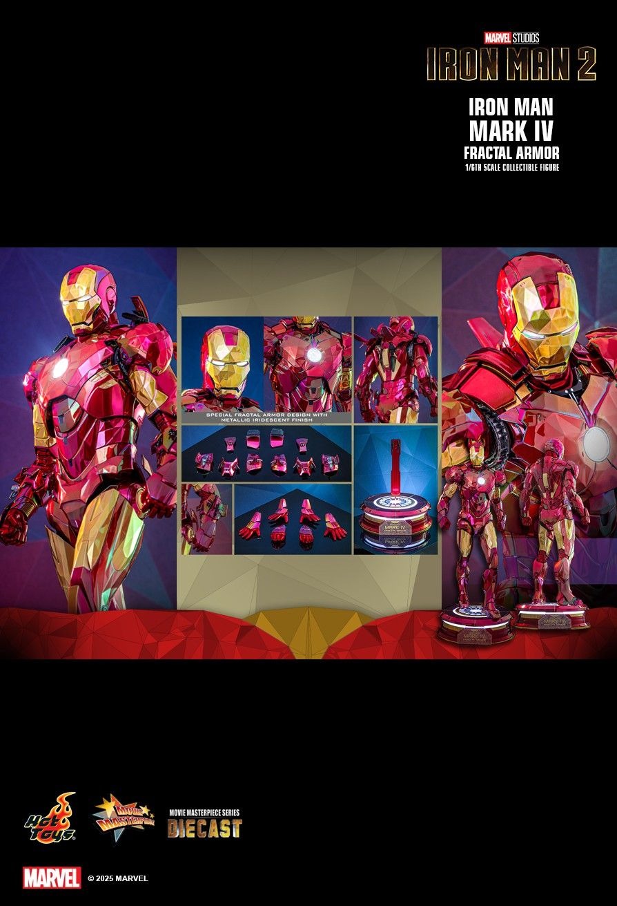 Pre Order! Hot Toys Iron Man 2 Iron Man Mark IV mk4 (Fractal Armor) 1/6 scale Collectible Figure