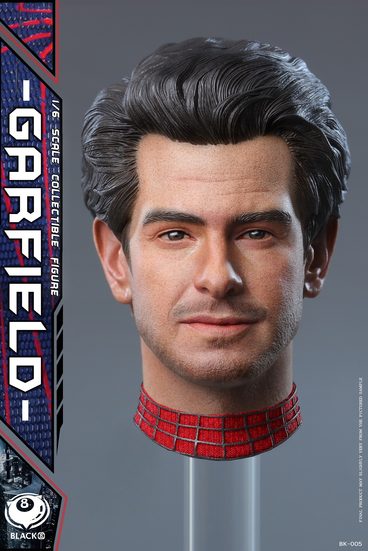 BLACK 8 STUDIO 1/6 Male Head BK-005 A/B Normal and Bearded Version