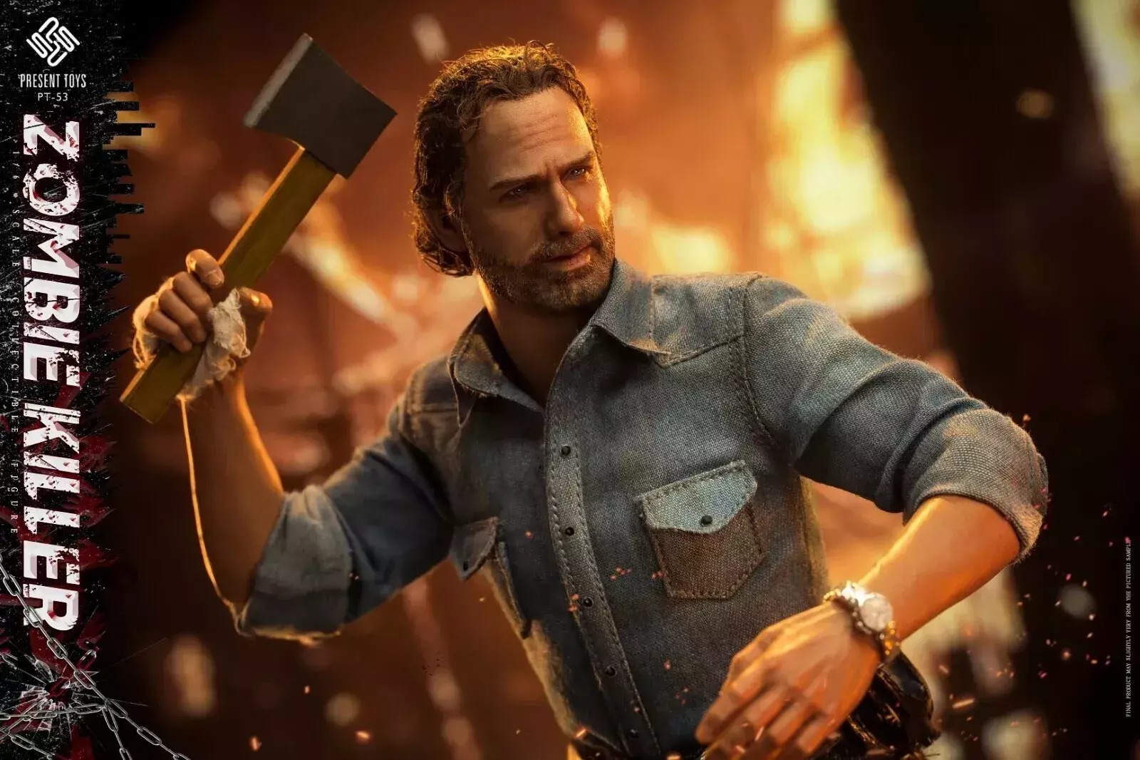 In Stock! PRESENT TOYS PT-sp53 1/6 The Walking Dead Rick Grimes (rooted hair)