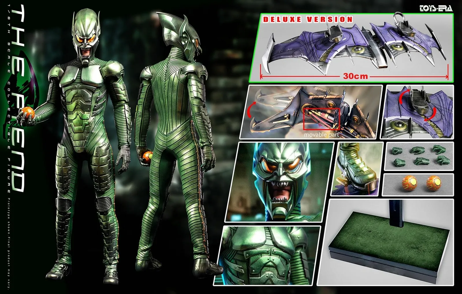 In Stock! TOYS ERA PE007 Green Goblin 1/6 The Fiend Spider-man Action Figure