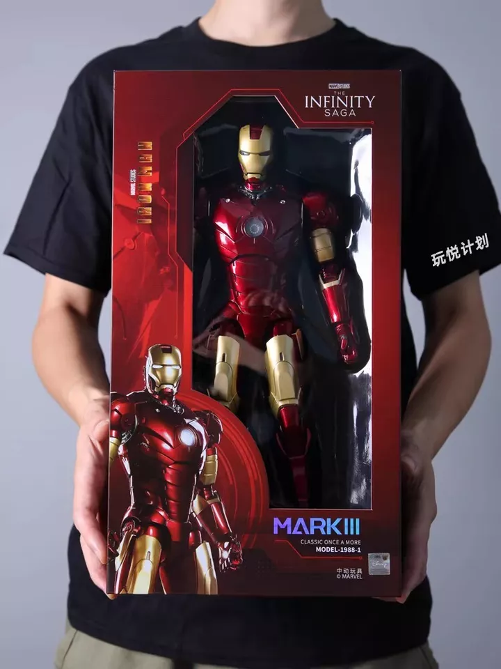 In Stock! 1/5 35cm Iron Man Mark 3 III MK3 Figure ZD Toys Ironman