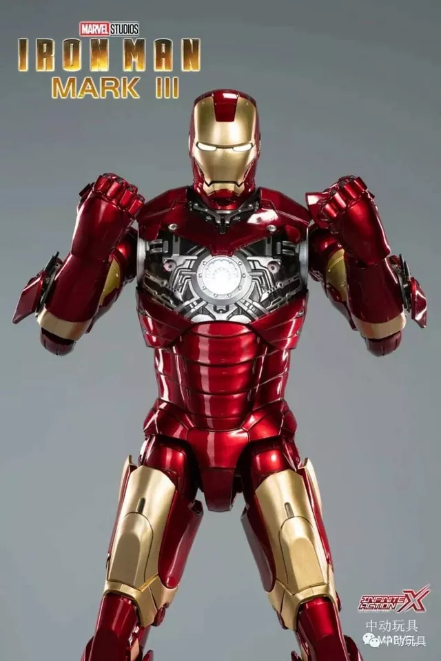In Stock! 1/5 35cm Iron Man Mark 3 III MK3 Figure ZD Toys Ironman