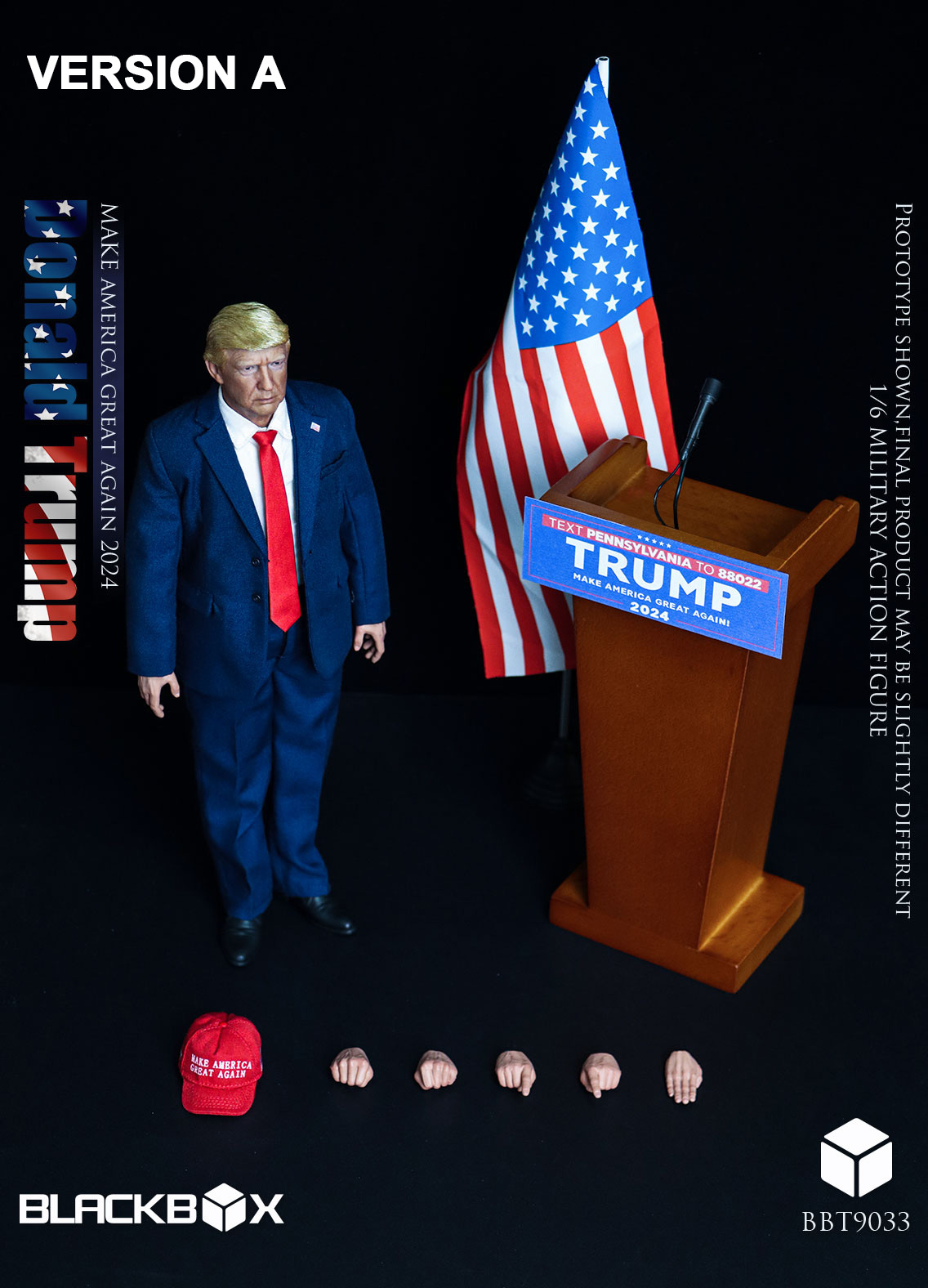 In Stock! BLACKBOXTOYS Studio - 1/6 Celebrity Series Donald Trump Model BBT9033A 