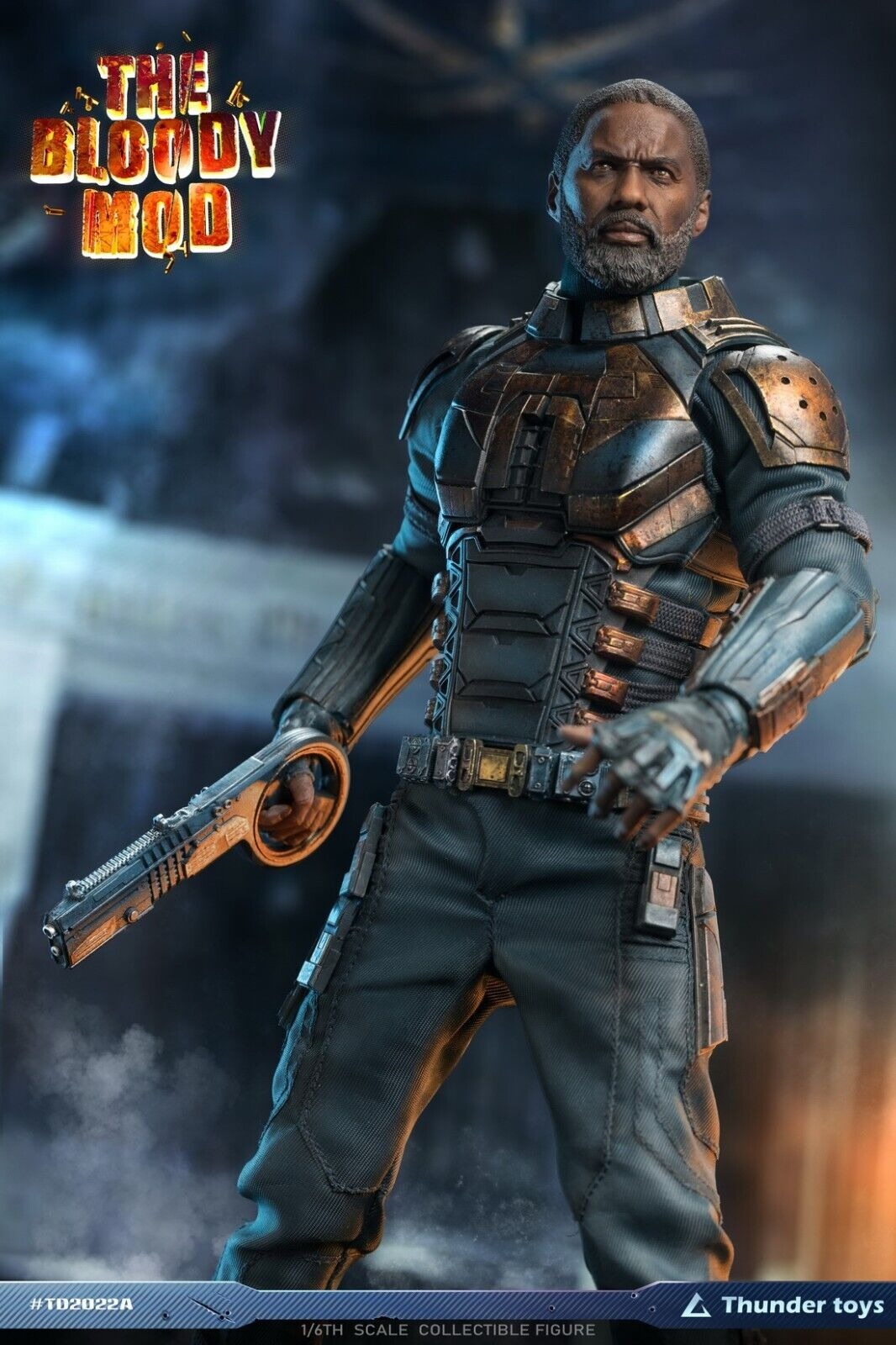 In Stock! Thunder Toys TD2022B 1/6 The Suicide Squad Bloodsport Idris Elba Action Figure 