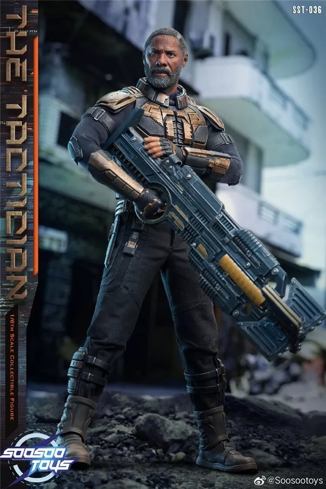 In Stock! Soosootoys SST-036 1/6 The Suicide Squad Bloodsport Idris Elba Action Figure