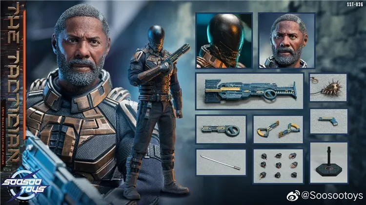 In Stock! Soosootoys SST-036 1/6 The Suicide Squad Bloodsport Idris Elba Action Figure