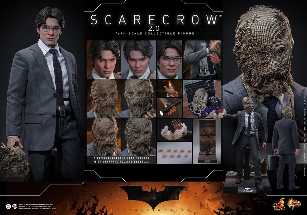 Pre Order! Hot Toys MMS801 Scarecrow 2.0 Batman Begins 1/6th scale Collectible Figure