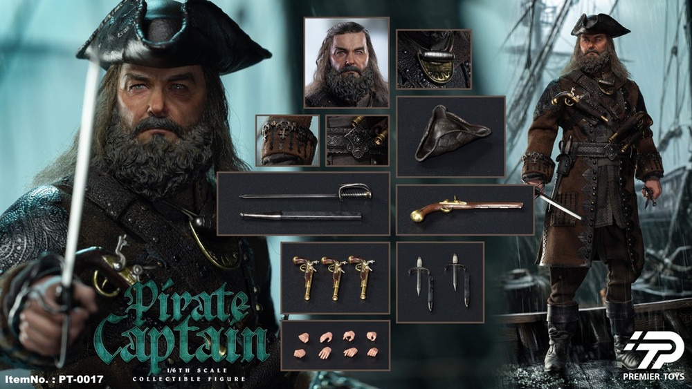 Pre Order! Premier Toys PT0017 Pirate Captain 1/6 Scale Figure