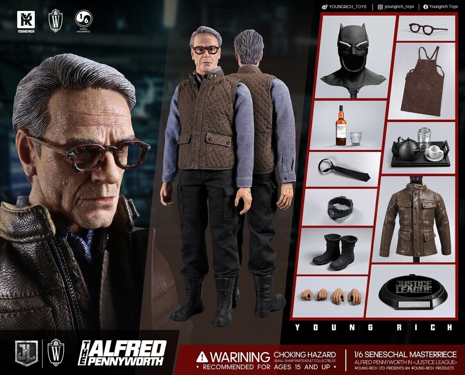 In Stock! Youngrich Toys YR022 1/6 The Butler Alfred Batman Figure