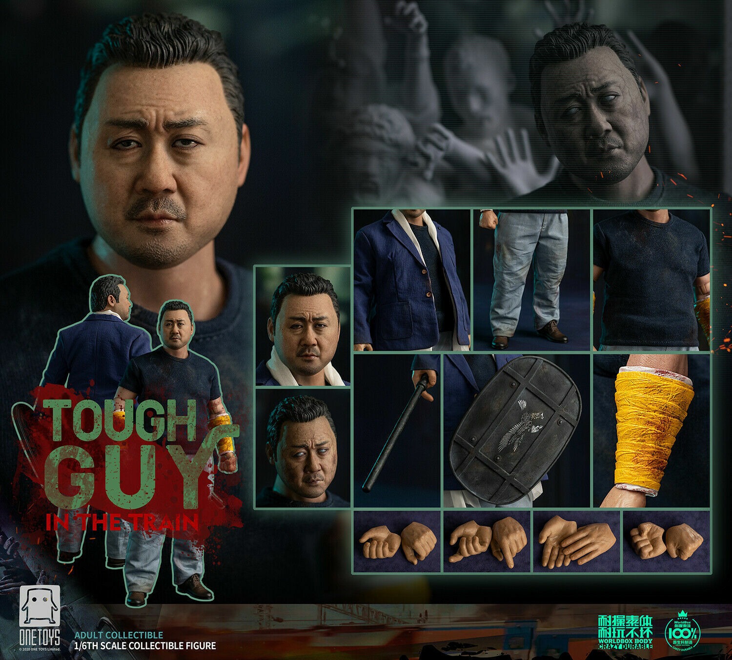 In Stock! One Toys OT012 1/6th Tough Guy In The Train 12" Male Action Figure