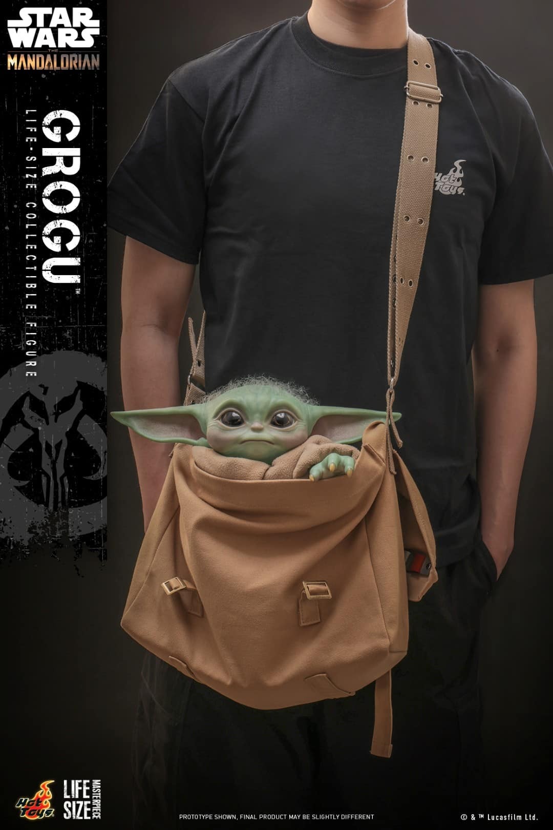 In Stock! Hot Toys LMS015 Star Wars: The Mandalorian - Grogu Life-Size Collectible Figure