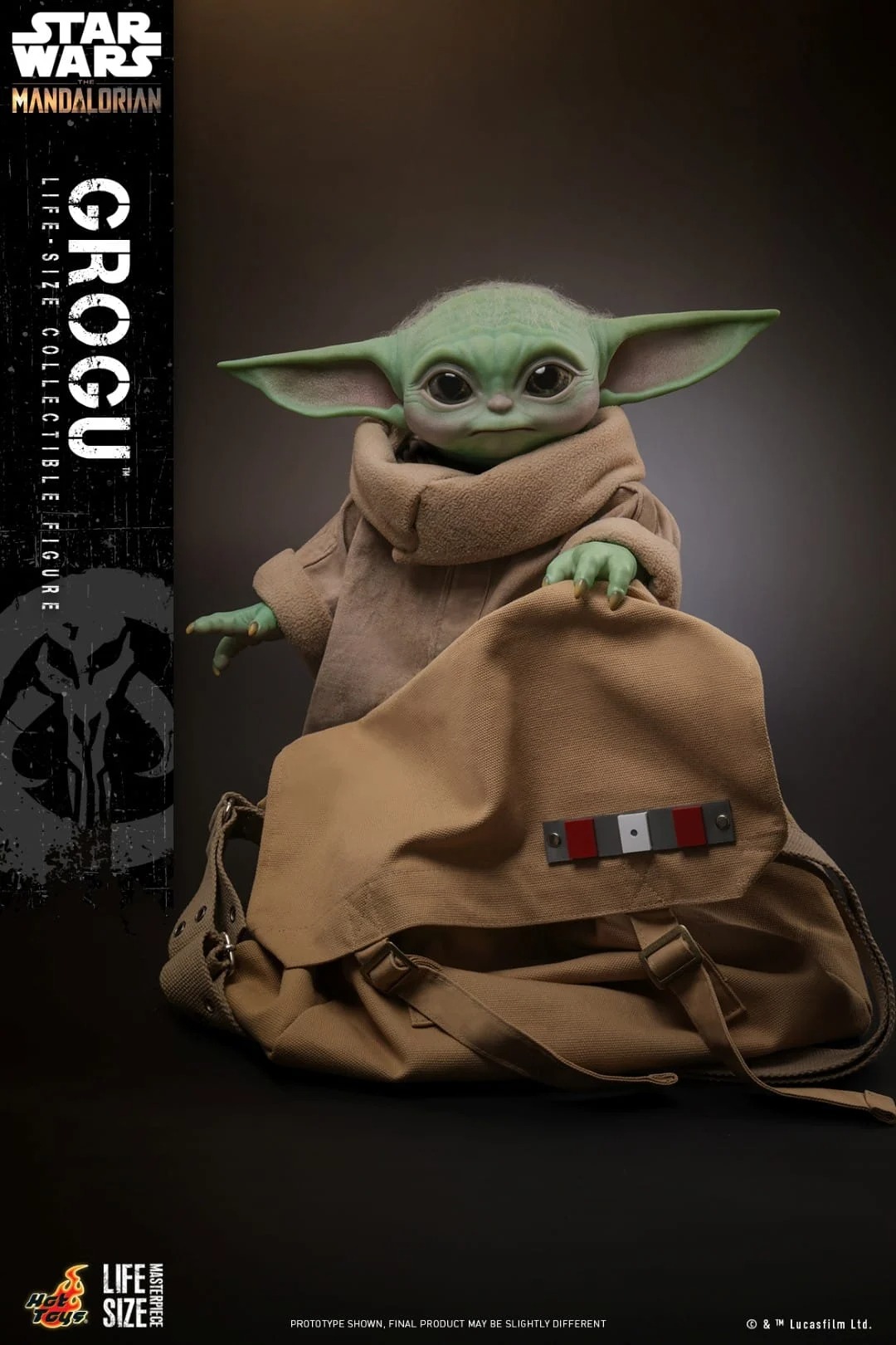 In Stock! Hot Toys LMS015 Star Wars: The Mandalorian - Grogu Life-Size Collectible Figure