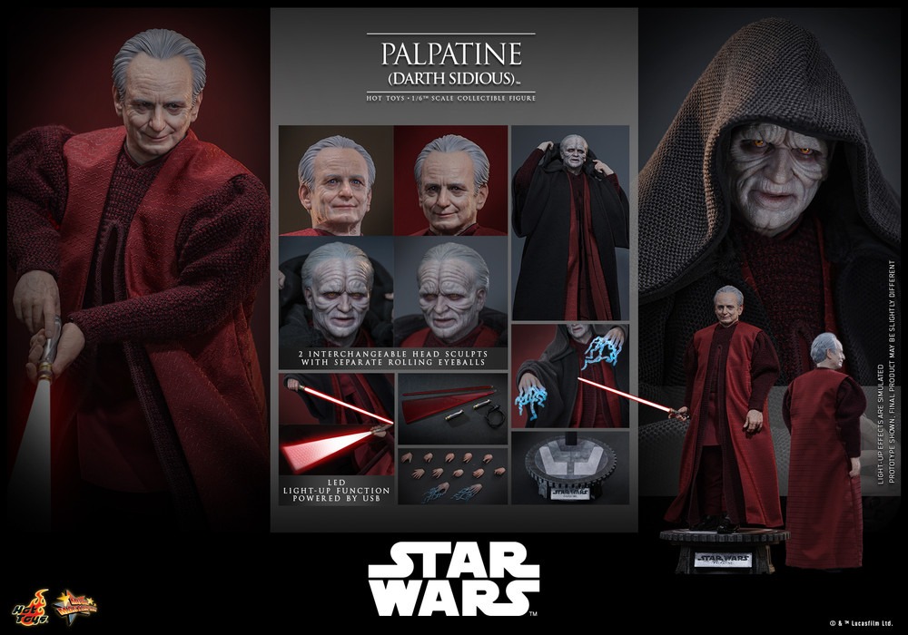 Pre Order! Hot Toys MMS805 Palpatine (Darth Sidious) Star Wars: Episode III Revenge of the Sith