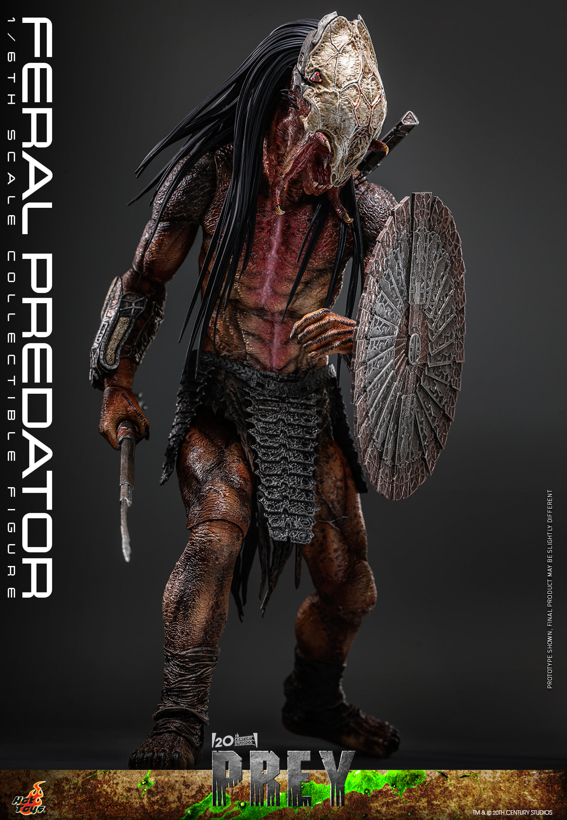 In Stock! HotToys 1/6 TMS114 Feral Predator 1/6 Figure