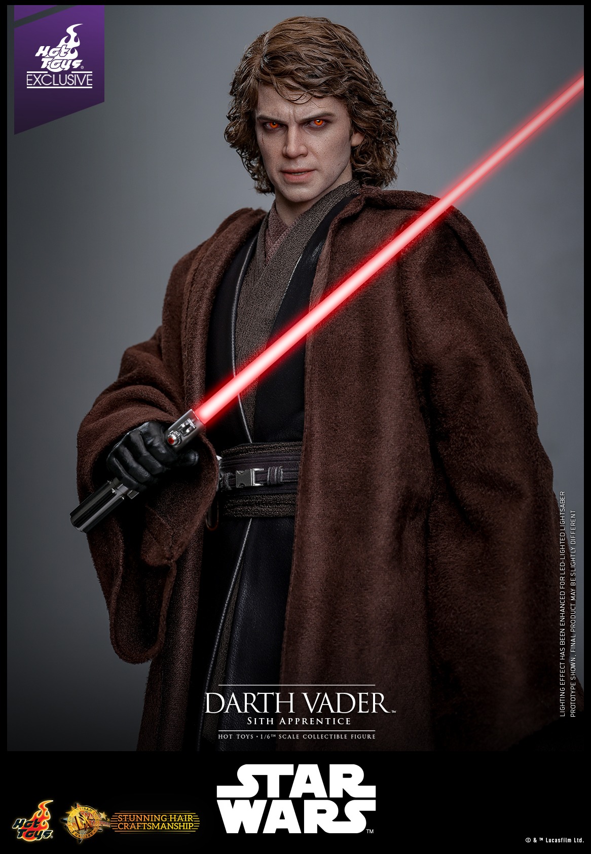 In stock! Hot Toys DX47AE Star Wars 1/6 Anakin Skywalker Darth Vader Figure (Sith Apprentice) (Artisan Edition)