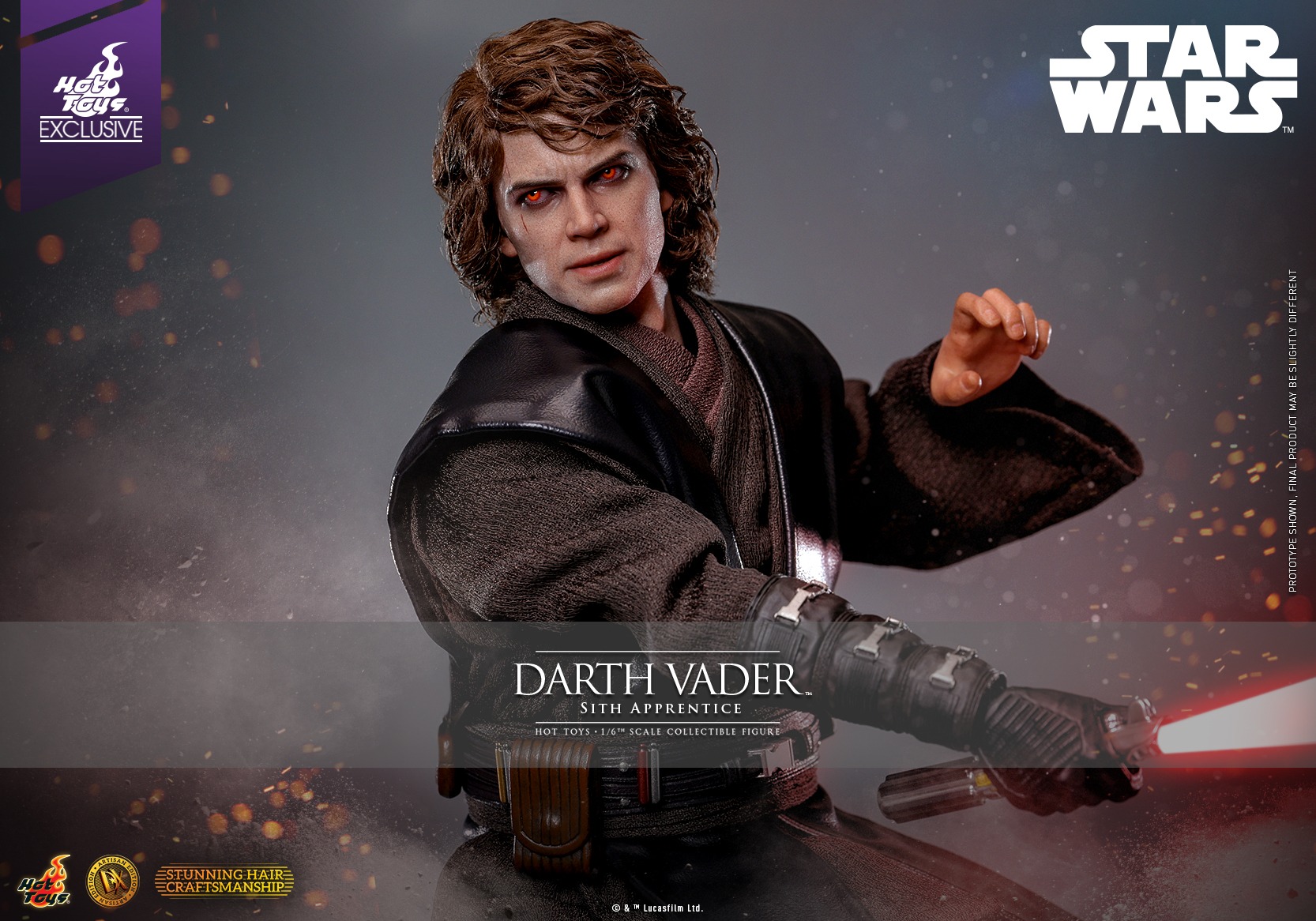 In stock! Hot Toys DX47AE Star Wars 1/6 Anakin Skywalker Darth Vader Figure (Sith Apprentice) (Artisan Edition)