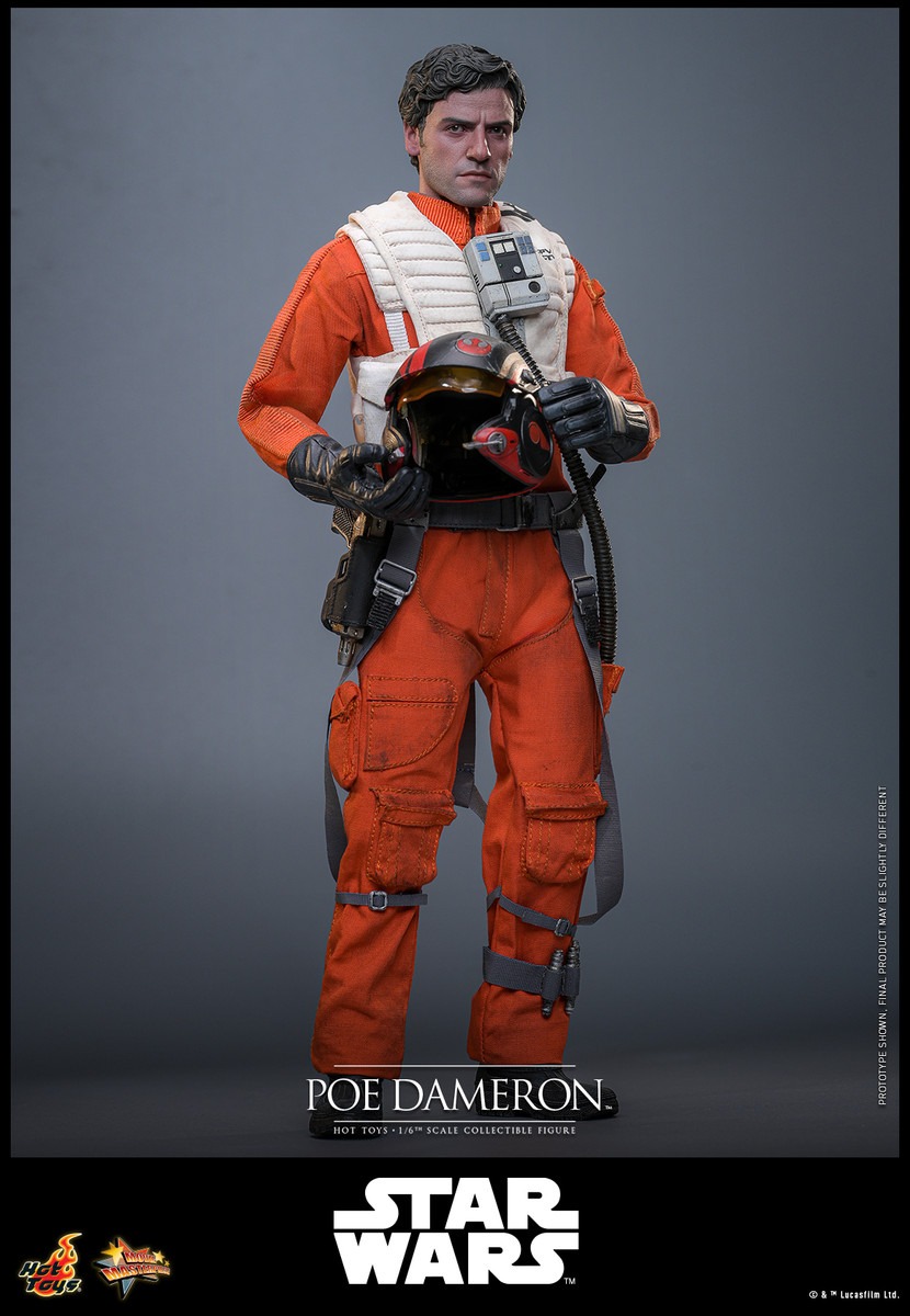 Pre Order! Hot Toys MMS806 Poe Dameron Star Wars: The Force Awakens 1/6 figure 