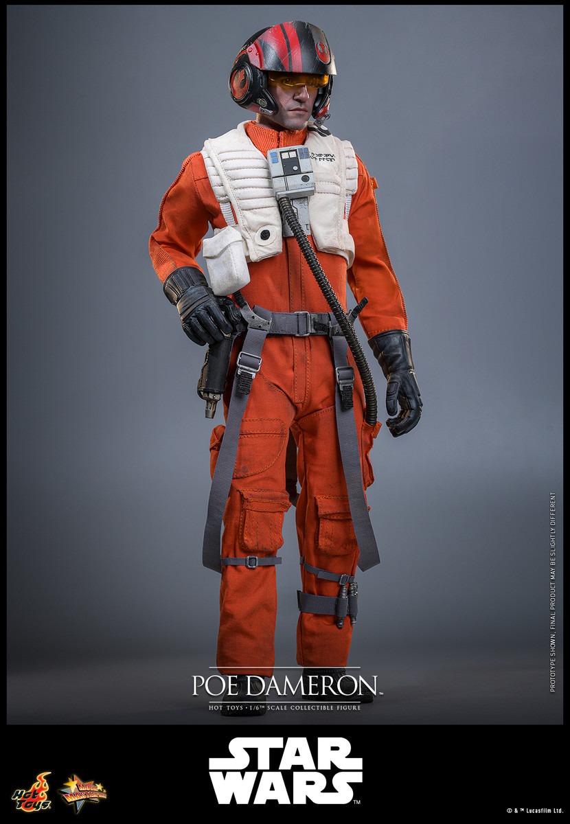 Pre Order! Hot Toys MMS806 Poe Dameron Star Wars: The Force Awakens 1/6 figure 
