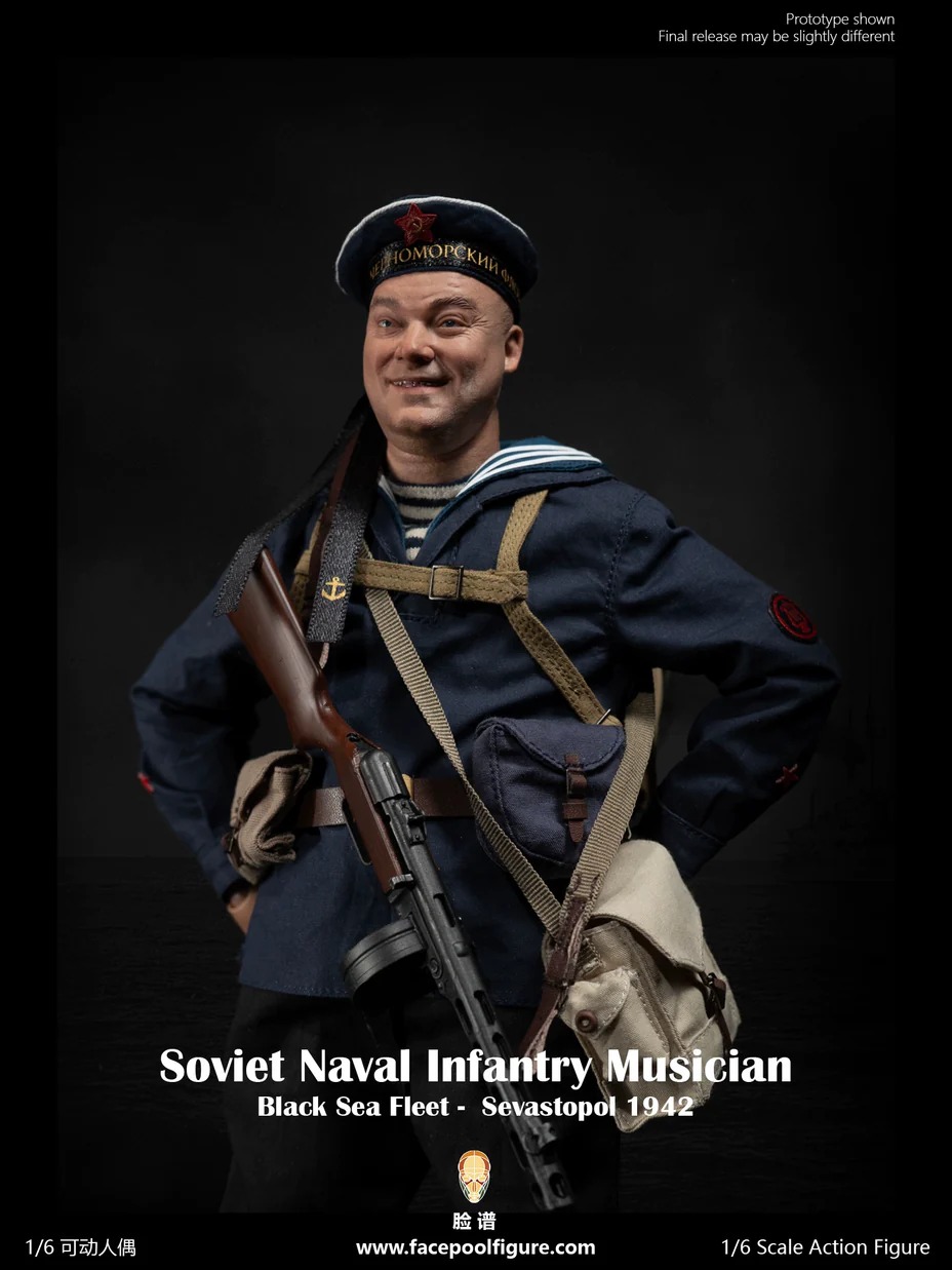 Pre Order! Facepool FP021 1/6 Scale Soviet Naval Infantry Musician – Black Sea Fleet