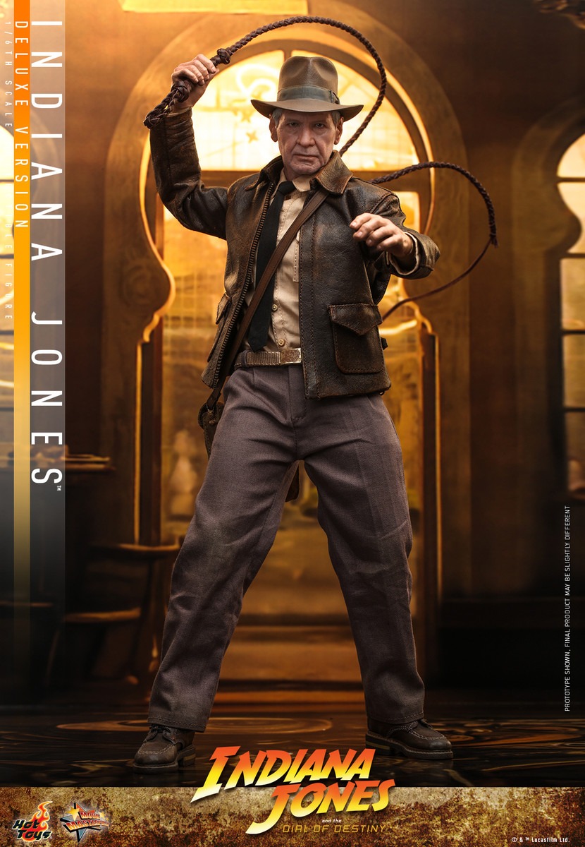 In Stock! Hot Toys MMS717 Indiana Jones (Deluxe Version) Indiana Jones and the Dial of Destiny