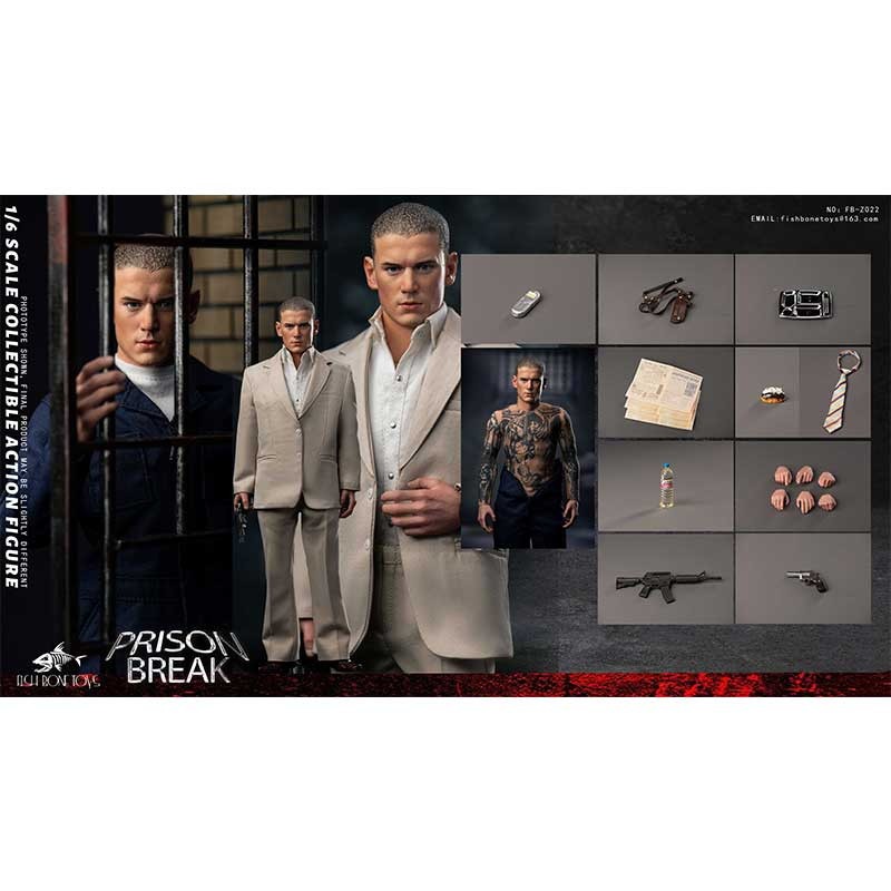 Pre Order! FISH BONE TOYS FB-Z022 Michael 1/6 figure Prison Break