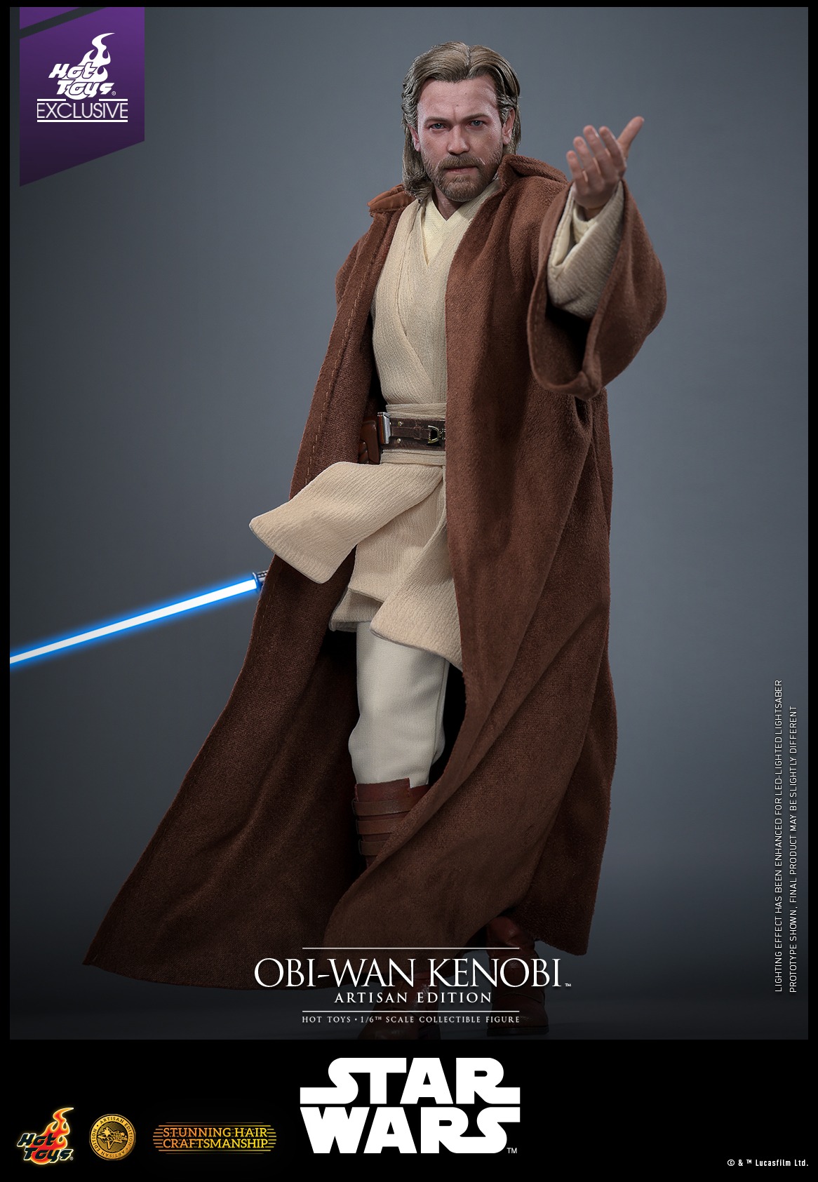 Pre Order! Hot Toys Attack of the Clones Obi-Wan Kenobi (Artisan Edition) (MMS809AE) 1/6 Scale Figure