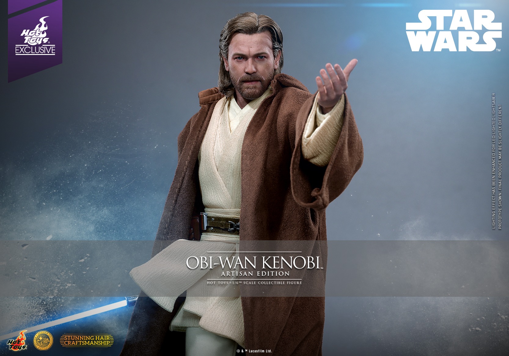 Pre Order! Hot Toys Attack of the Clones Obi-Wan Kenobi (Artisan Edition) (MMS809AE) 1/6 Scale Figure