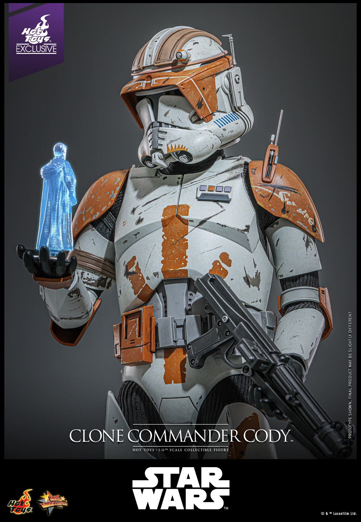 In Stock! Hot Toys Clone Commander Cody (MMS796) 1/6 Scale Figure