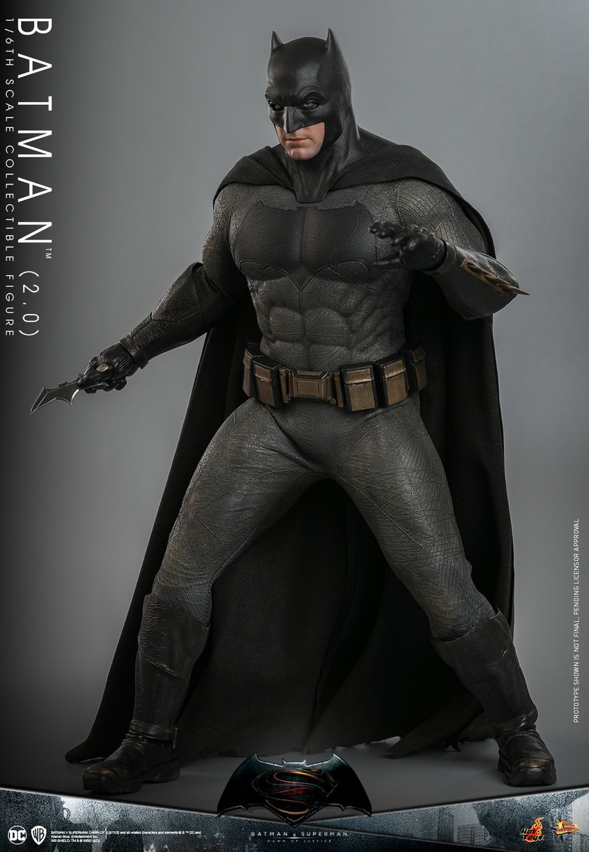In Stock! Hot Toys MMS731 Batman (2.0) Batman v Superman: Dawn of Justice