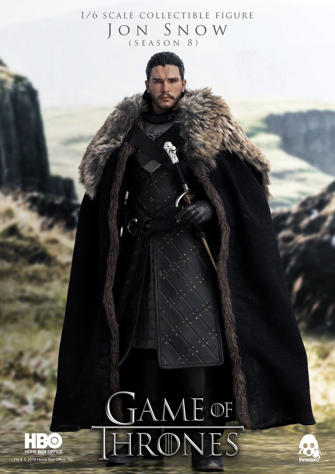 In Stock! ThreeZero 3Z0101 HBO Game of Thrones Jon Snow 2.0 1/6 figure