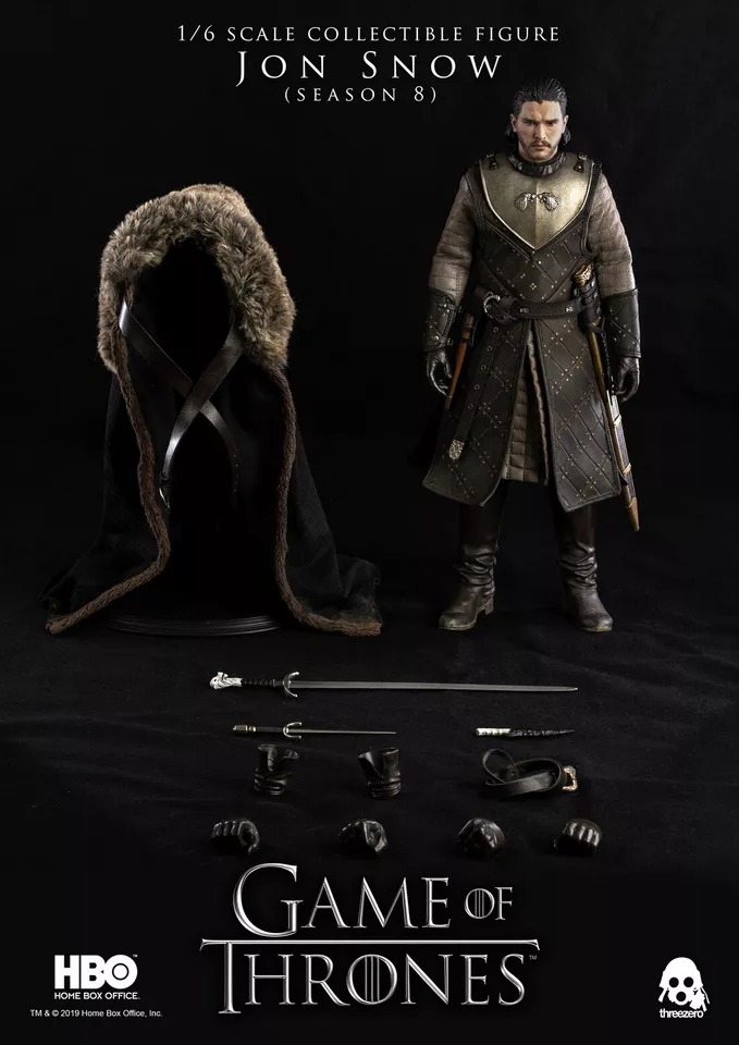In Stock! ThreeZero 3Z0101 HBO Game of Thrones Jon Snow 2.0 1/6 figure
