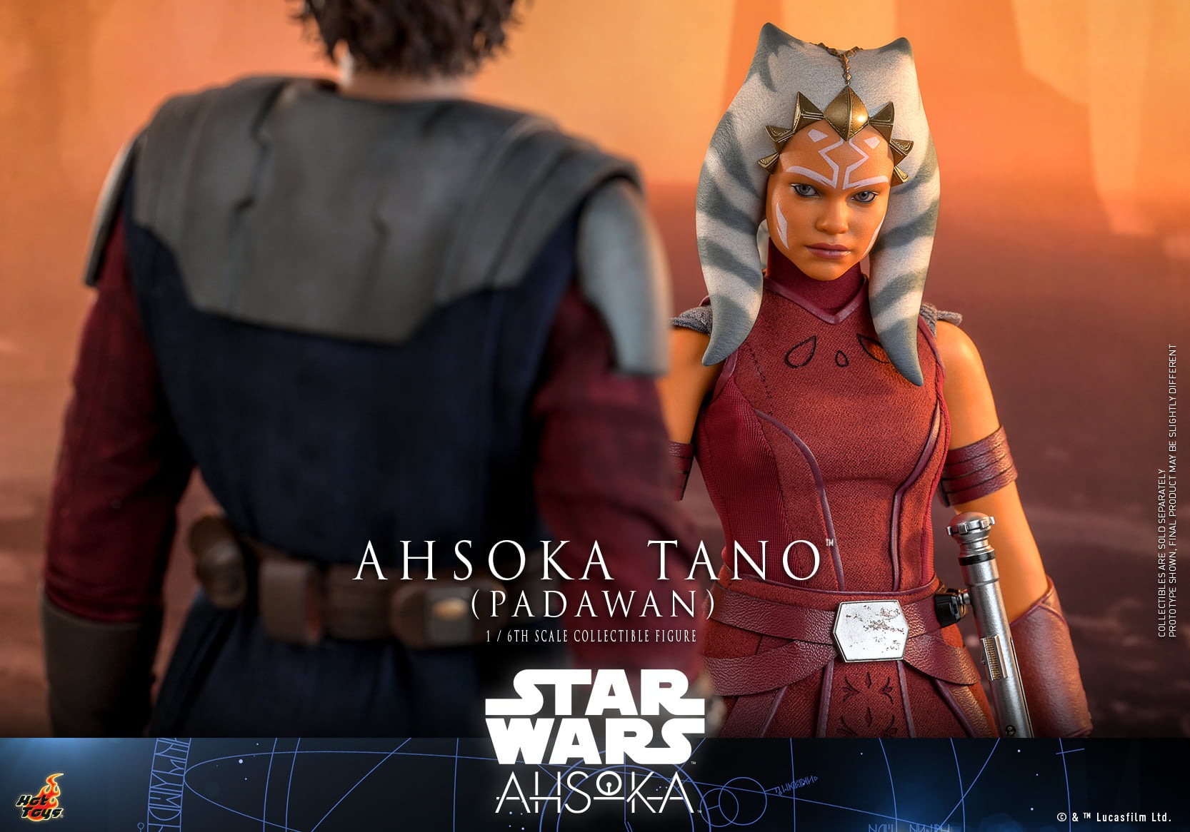 In Stock! Hot Toys TMS123 Ahsoka Tano (Padawan) 1/6 Collectible Figure