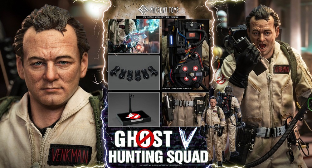In Stock! Present Toys Ghost Busters full team! hunting squad 1/6 Figure