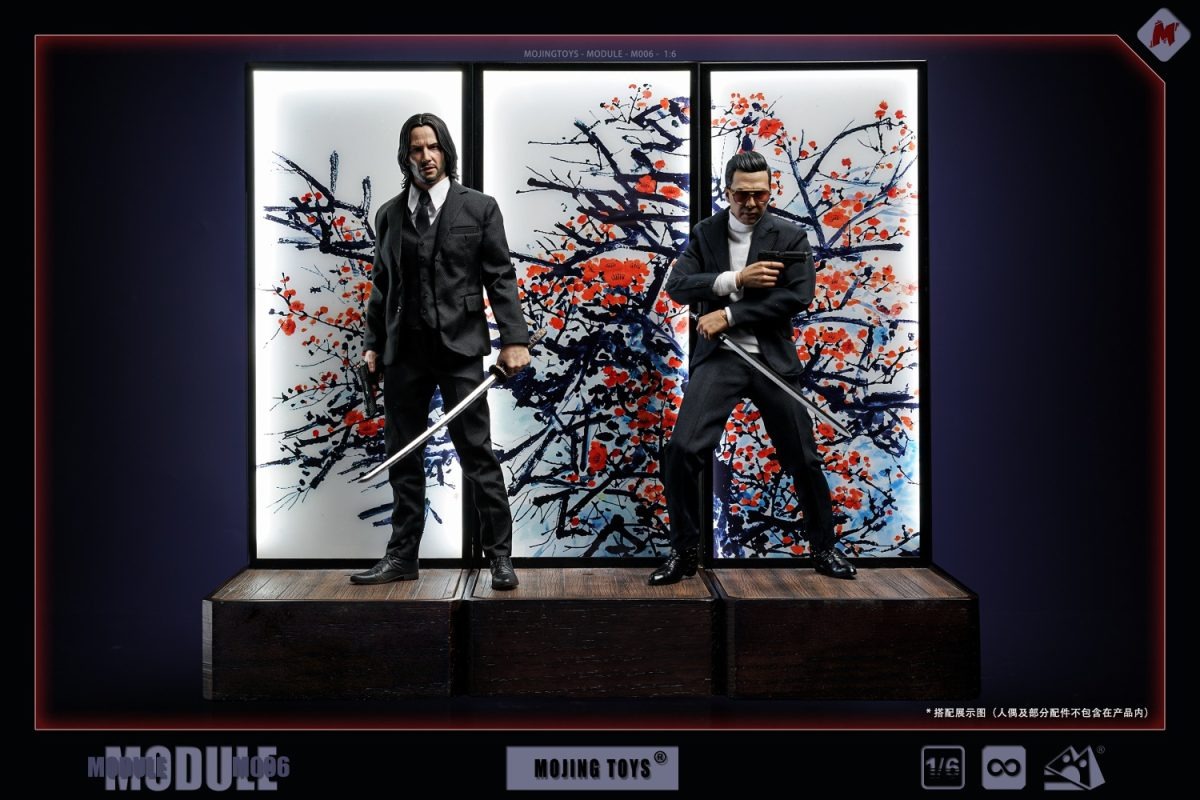 Pre Order! MOjingToys Modular Series Japanese Screen Platform John Wick Single and Set M006ABCD 1/6 figure